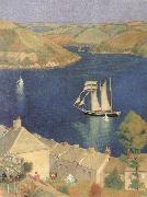 Joseph E.Southall The Three-Masted Schooner oil